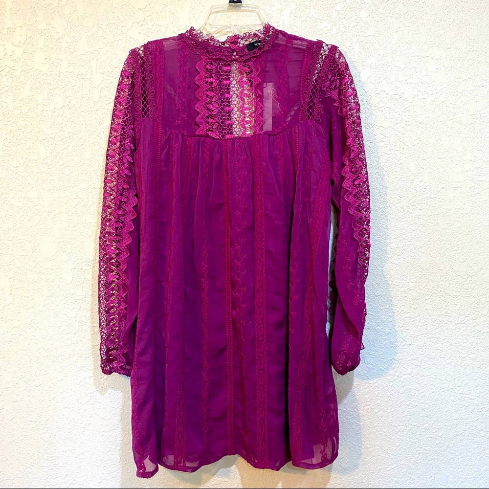 3for$15 Strut & Bolt Lace Dress Long Sleeve Mockneck NWT